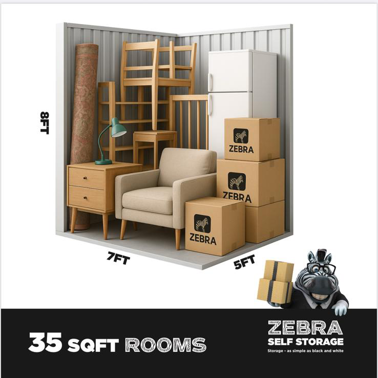 Zebra Self Storage - 35SQFT Rooms