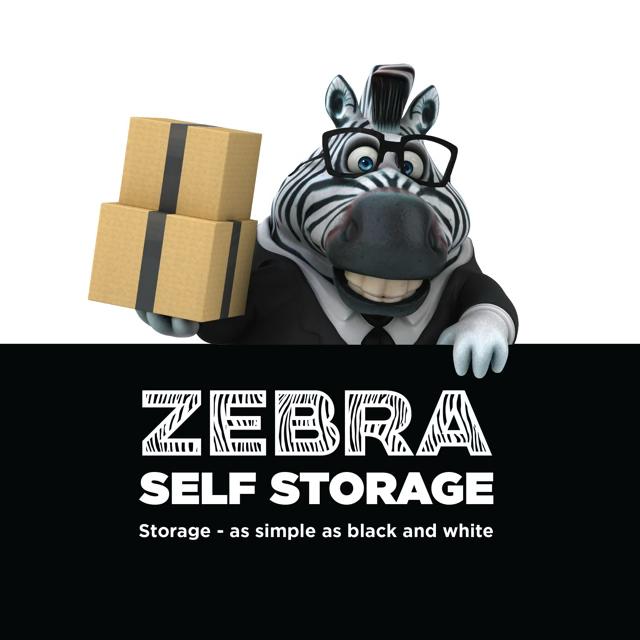 Zebra Self Storage Logo